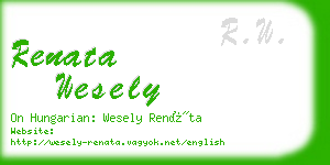 renata wesely business card